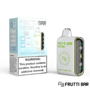 Buy White Gummy Ice Frutti Bar 15000 Puffs - US