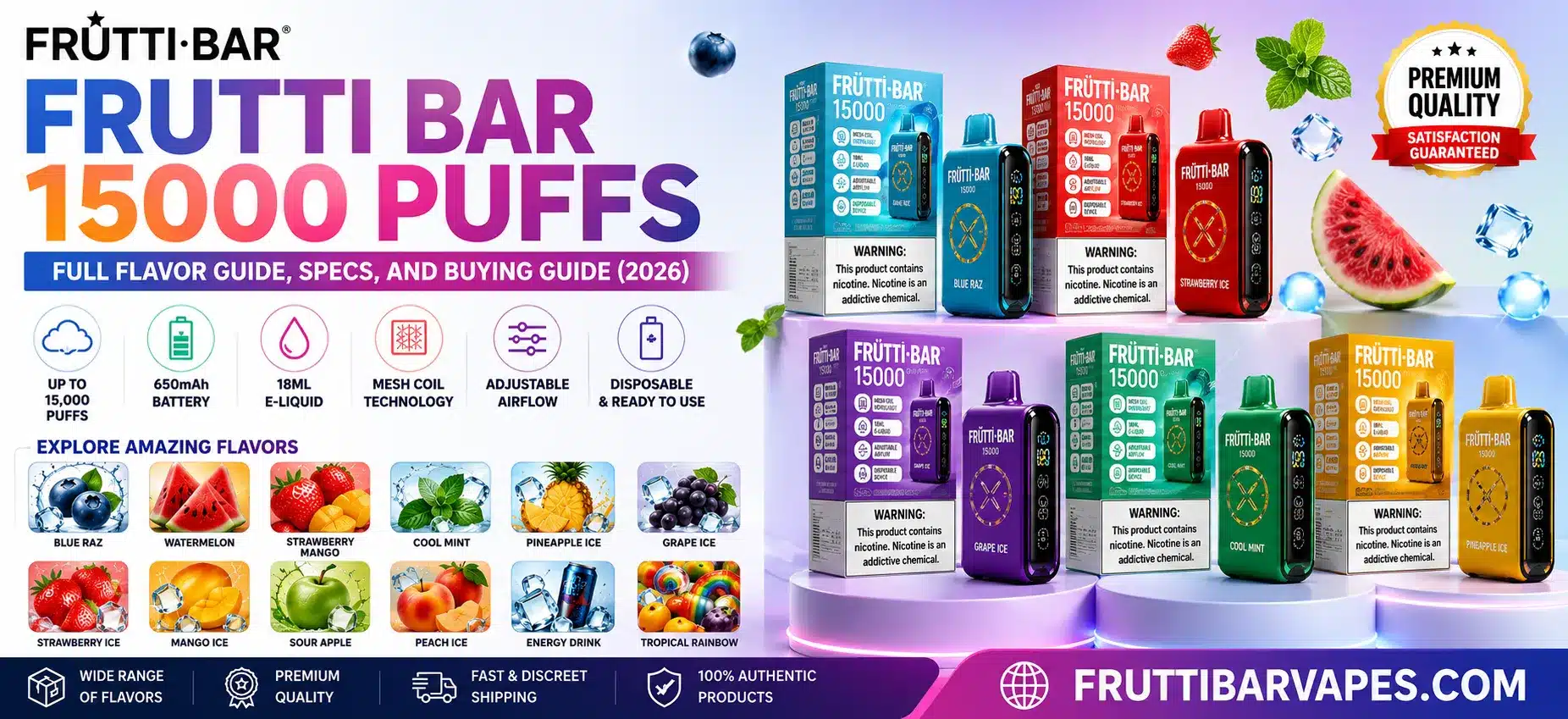 Frutti Bar 15000 Puffs The Complete US Buying Guide