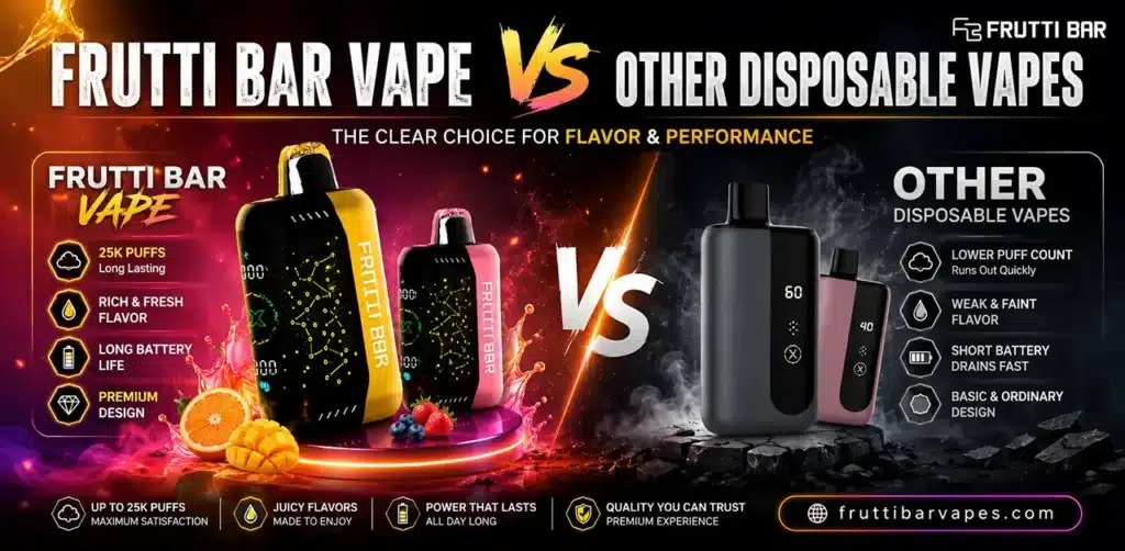 Frutti Bar Vape vs Other Disposable Vapes