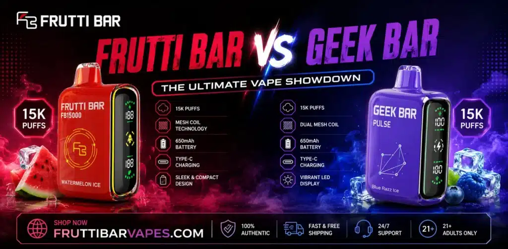 Fruitia vs Geek Bar: Which disposable vape is right for you?